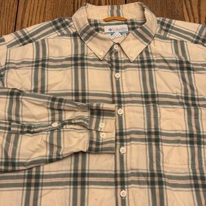 Columbia Rivers II Button Down Shirt Mens 2XL Plaid Casual Outdoor Long Sleeve
